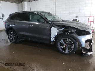 2017 Jaguar F-Pace 35t R-Sport with VIN SADCL2BV1HA886526, listed as a Copart auction lot 46521475 with 129,505 mi miles and Salvage Title. Bid and sale history available at DreamBid. Image 4.