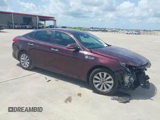 2017 Kia Optima LX z VIN 5XXGT4L3XHG124631, wystawiony jako IAAI lot #42383856 z przebiegiem 116 563 mil mil oraz . Historia ofert i sprzedaży dostępna na DreamBid. Obrazek 1.