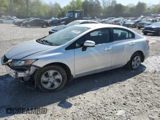 2014 Honda Civic Sedan LX with VIN 19XFB2F54EE078217, listed as a Copart auction lot 53268085 with 151,002 mi miles and Salvage Title. Bid and sale history available at carsss.com. Image 1.