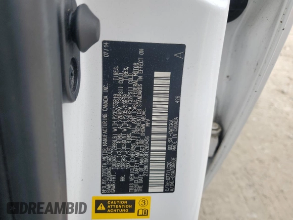 2015 Lexus RX 350 with VIN 2T2BK1BA3FC269456, listed as a Copart auction lot 63553795 with 85,442 mi miles and Clean title. Bid and sale history available at DreamBid. Image 14.