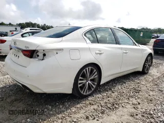 2022 Infiniti Q50 Sensory with VIN JN1EV7CR6NM341660, listed as a Copart auction lot 59622755 with 32,466 mi miles and Salvage title. Bid and sale history available at DreamBid. Image 3.