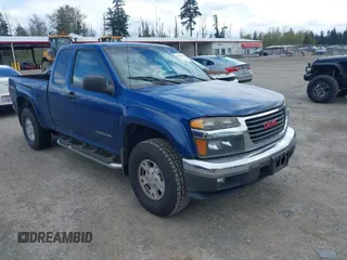 2005 GMC Canyon SLE Z85 with VIN 1GTDT196558291075, listed as a IAAI auction lot 41981419 with 196,825 mi miles. Bid and sale history available at carsss.com. Image 1.