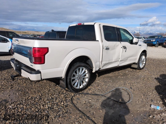 2019 Ford F-150 Limited with VIN 1FTEW1EG9KFB04695, listed as a Copart auction lot 47991505 with 89,588 mi miles and Salvage Title. Bid and sale history available at carsss.com. Image 3.
