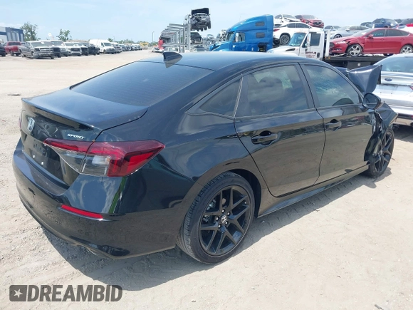 2025 Honda Civic Sport with VIN 2HGFE2F50SH503098, listed as a IAAI auction lot 42086699 with Not provided miles and . Bid and sale history available at DreamBid. Image 4.