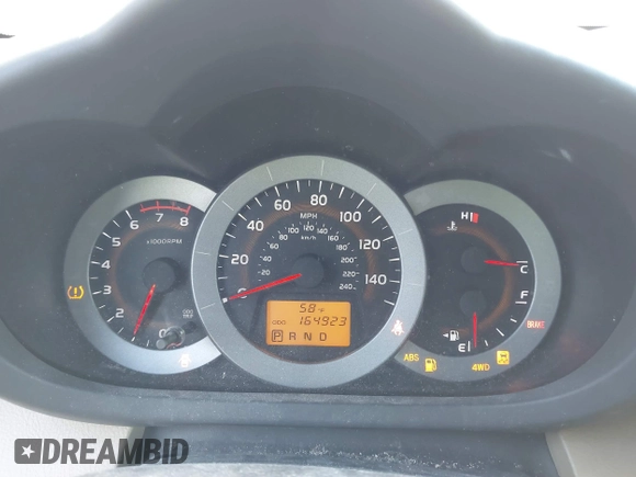 2010 Toyota RAV4 Ltd with VIN 2T3DK4DV7AW019523, listed as a IAAI auction lot 41462175 with 164,923 mi miles. Bid and sale history available at carsss.com. Image 7.