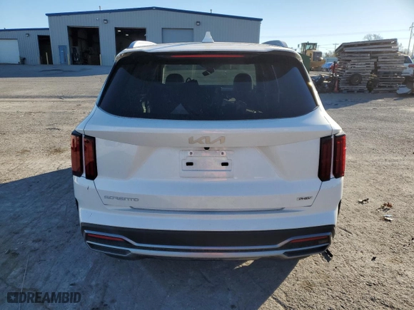 2023 Kia Sorento Plug-In Hybrid SX Prestige with VIN KNDRMDLH4P5205967, listed as a Copart auction lot 83357924 with 28,992 mi miles and Salvage Title. Bid and sale history available at carsss.com. Image 6.