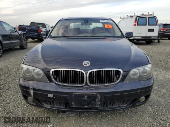 2007 BMW 7 Series 750i with VIN WBAHL835X7DT08910, listed as a Copart auction lot 45055265 with 145,050 mi miles and Clean title. Bid and sale history available at DreamBid. Image 5.