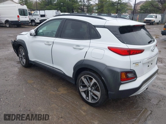 2018 Hyundai Kona Limited with VIN KM8K33A52JU174184, listed as a IAAI auction lot 41979223 with 76,306 mi miles. Bid and sale history available at carsss.com. Image 3.