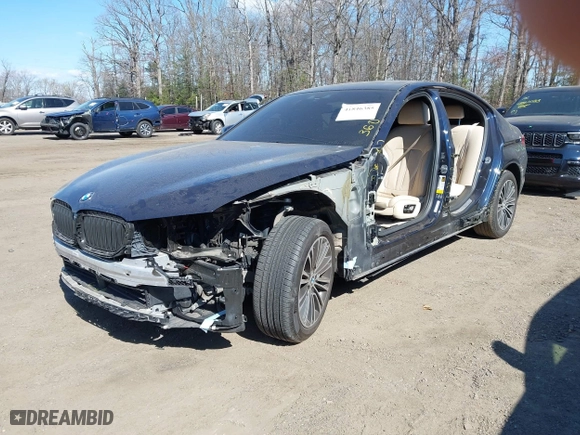 2019 BMW 5 Series 530i xDrive with VIN WBAJA7C55KG912518, listed as a IAAI auction lot 41846385 with 58,262 mi miles. Bid and sale history available at carsss.com. Image 18.