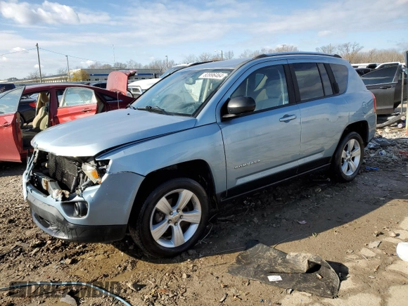 2013 Jeep Compass Sport with VIN 1C4NJCBAXDD169354, listed as a Copart auction lot 83996464 with 173,528 mi miles and Salvage Title. Bid and sale history available at carsss.com. Image 1.
