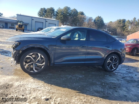 2024 Audi Q8 e-tron Sportback S line Premium Plus with VIN WA1CAAGE6RB060619, listed as a Copart auction lot 85869304 with NaN miles and Salvage Title. Bid and sale history available at carsss.com. Image 1.