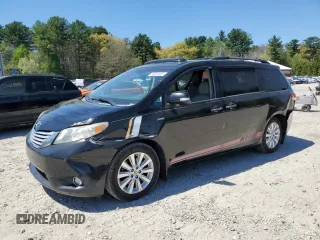 2013 Toyota Sienna XLE with VIN 5TDDK3DC4DS052588, listed as a Copart auction lot 54861335 with 122,966 mi miles and Clean title. Bid and sale history available at DreamBid. Image 1.