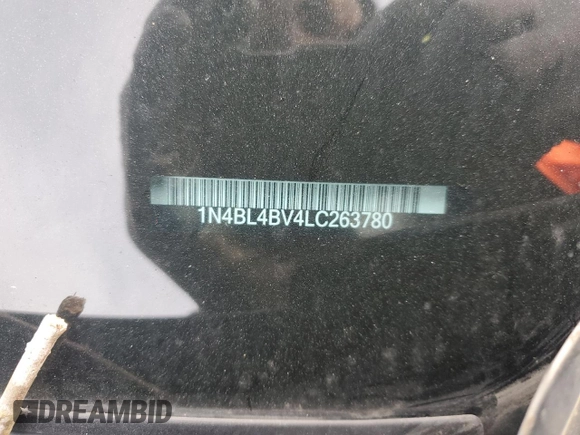 2020 Nissan Altima 2.5 S with VIN 1N4BL4BV4LC263780, listed as a Copart auction lot 45852645 with 67,659 mi miles and Salvage Title. Bid and sale history available at carsss.com. Image 14.