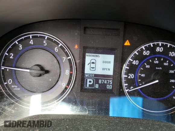 2012 Infiniti G37 Sedan Journey with VIN JN1CV6APXCM934681, listed as a Copart auction lot 49583055 with 87,475 mi miles and Salvage Title. Bid and sale history available at carsss.com. Image 9.