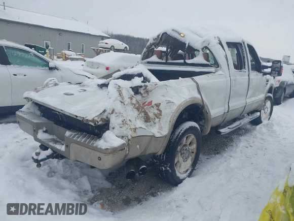 2008 Ford Super Duty F-250 SRW XL with VIN 1FTSW21R58EA26009, listed as a IAAI auction lot 41282806 with 217,231 mi miles. Bid and sale history available at carsss.com. Image 4.