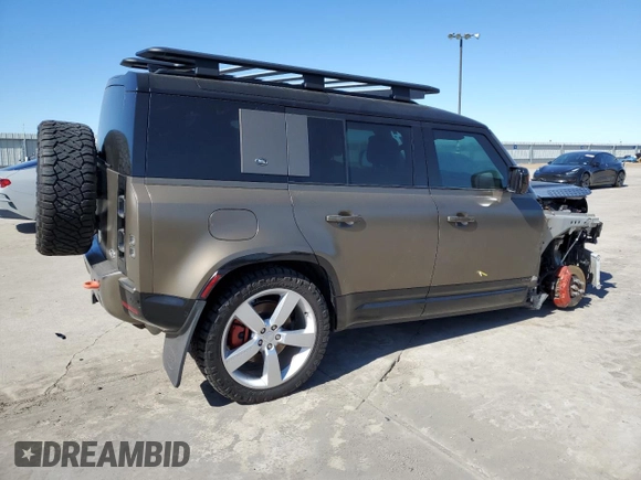 2022 Land Rover Defender with VIN SALEX7RU4N2064840, listed as a Copart auction lot 47654755 with 20,633 mi miles and Salvage title. Bid and sale history available at DreamBid. Image 3.