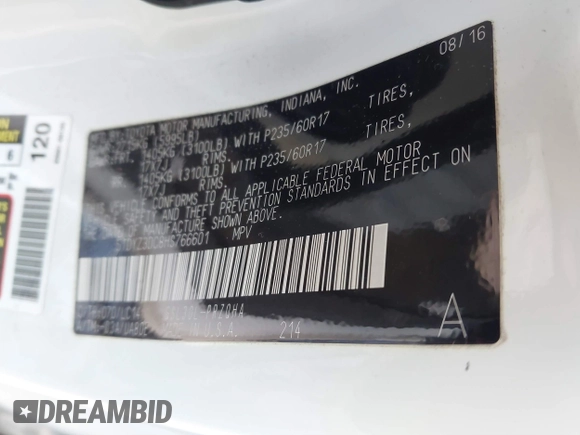 2017 Toyota Sienna XLE Auto Access Seat with VIN 5TDYZ3DC8HS766601, listed as a IAAI auction lot 41232878 with 133,861 mi miles. Bid and sale history available at carsss.com. Image 9.