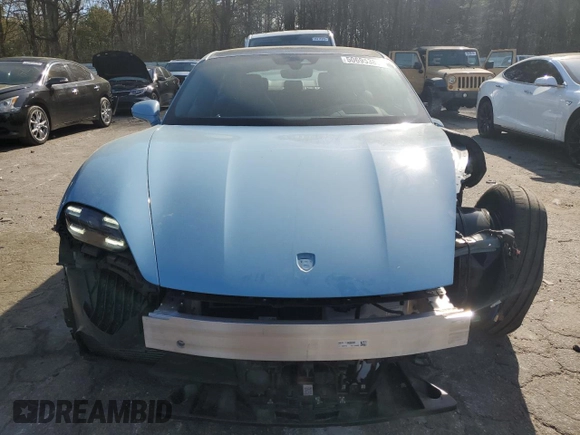 2023 Porsche Taycan with VIN WP0AA2Y11PSA11164, listed as a Copart auction lot 50695385 with 23,833 mi miles and Salvage Title. Bid and sale history available at DreamBid. Image 5.