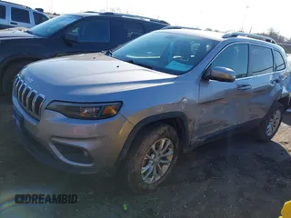 2019 Jeep Cherokee Latitude with VIN 1C4PJMCB8KD167282, listed as a IAAI auction lot 41154149 with 142,664 mi miles. Bid and sale history available at carsss.com. Image 17.