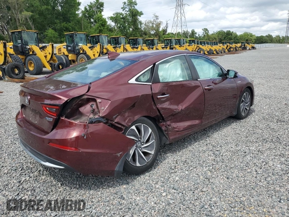 2019 Honda Insight Touring with VIN 19XZE4F98KE019962, listed as a Copart auction lot 51412635 with 88,756 mi miles and Non Repairable. Bid and sale history available at carsss.com. Image 3.
