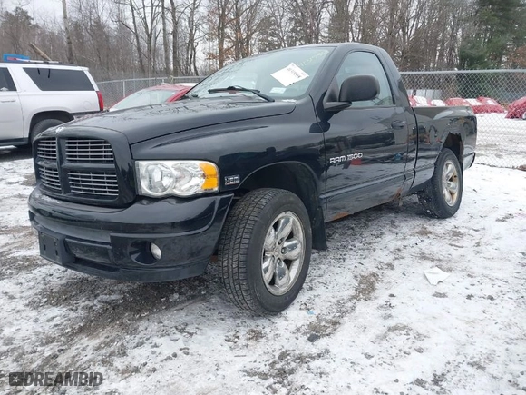 2005 Dodge Ram 1500 SLT with VIN 1D7HU16DX5J597138, listed as a IAAI auction lot 41319558 with 138,671 mi miles. Bid and sale history available at carsss.com. Image 2.