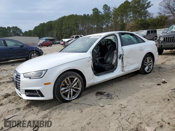 2017 Audi A4 Season of Audi Premium with VIN WAUDNAF4XHN054422, listed as a Copart auction lot 47124315 with 115,051 mi miles and Salvage Title. Bid and sale history available at carsss.com. Image 1.