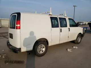 2018 Chevrolet Express Cargo Van with VIN 1GCWGAFG2J1202902, listed as a Copart auction lot 51270965 with 0 mi miles and Salvage Title. Bid and sale history available at carsss.com. Image 3.