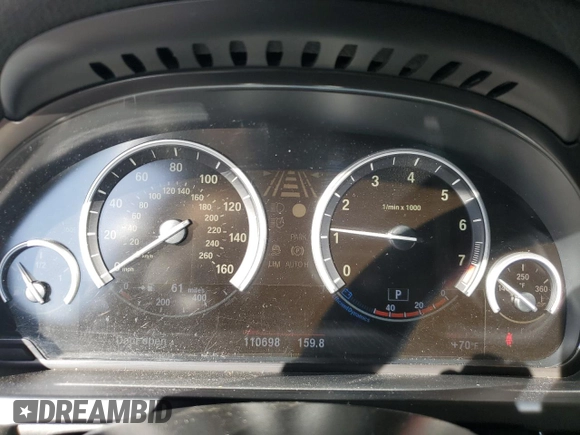 2013 BMW 7 Series 740i with VIN WBAYA6C57DC994965, listed as a Copart auction lot 81635414 with 110,698 mi miles and Salvage Title. Bid and sale history available at carsss.com. Image 9.