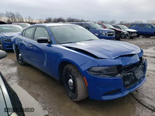 2022 Dodge Charger Police with VIN 2C3CDXKG9NH228588, listed as a Copart auction lot 47269145 with 0 mi miles and Salvage Title. Bid and sale history available at carsss.com. Image 4.