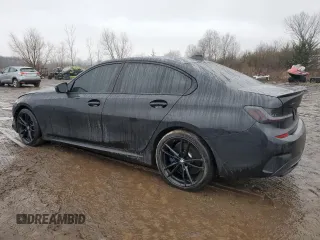 2022 BMW 3 Series M340i xDrive with VIN 3MW5U9J01N8C39211, listed as a Copart auction lot 86529384 with 50,219 mi miles and Salvage Title. Bid and sale history available at carsss.com. Image 2.