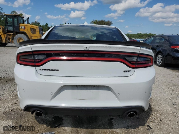 2023 Dodge Charger GT with VIN 2C3CDXHG1PH597942, listed as a Copart auction lot 52587995 with 34,757 mi miles and Clean Title. Bid and sale history available at carsss.com. Image 6.