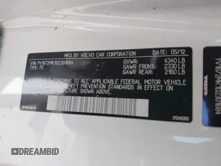 2013 Volvo C30 T5 with VIN YV1672MK1D2301684, listed as a IAAI auction lot 42041442 with 112,034 mi miles and . Bid and sale history available at DreamBid. Image 9.