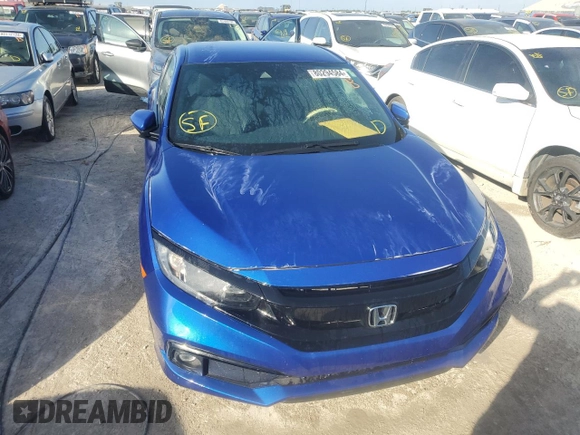 2020 Honda Civic Sedan Sport with VIN 2HGFC2F89LH584085, listed as a Copart auction lot 80294584 with 47,750 mi miles and Non Repairable. Bid and sale history available at carsss.com. Image 5.
