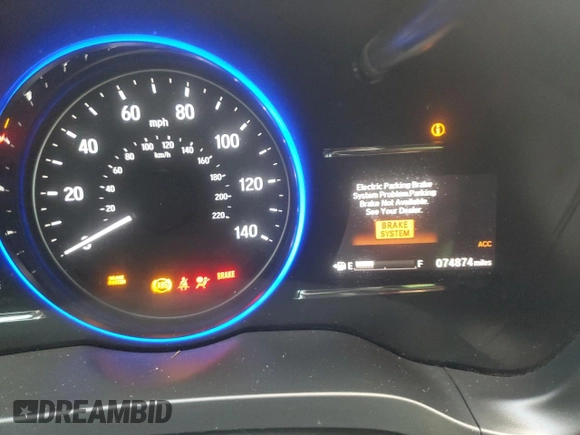 2020 Honda HR-V EX with VIN 3CZRU6H5XLM709982, listed as a Copart auction lot 43223565 with 74,874 mi miles and Salvage Title. Bid and sale history available at carsss.com. Image 9.