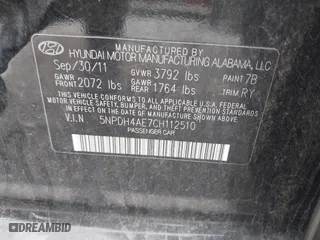 2012 Hyundai Elantra GLS with VIN 5NPDH4AE7CH112510, listed as a IAAI auction lot 40467994 with 151,781 mi miles. Bid and sale history available at carsss.com. Image 9.