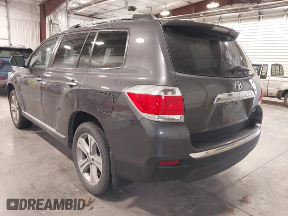 2012 Toyota Highlander Limited with VIN 5TDDK3EH1CS163589, listed as a IAAI auction lot 42598666 with 149,078 mi miles and . Bid and sale history available at DreamBid. Image 3.