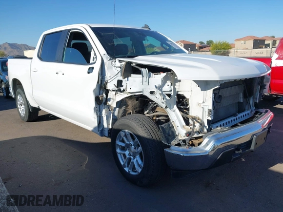 2022 Chevrolet Silverado 1500 LT with VIN 1GCUDDEDXNZ537566, listed as a IAAI auction lot 42002599 with 80,624 mi miles and . Bid and sale history available at DreamBid. Image 1.