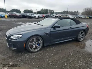 2013 BMW M6 with VIN WBSLZ9C55DDZ77804, listed as a Copart auction lot 54121185 with 66,286 mi miles and Clean Title. Bid and sale history available at carsss.com. Image 1.