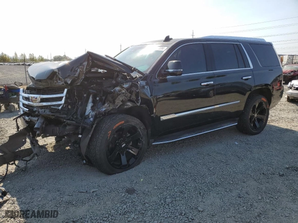2018 Cadillac Escalade Luxury with VIN 1GYS4BKJ8JR101857, listed as a Copart auction lot 65946534 with 0 mi miles and Salvage Title. Bid and sale history available at carsss.com. Image 1.