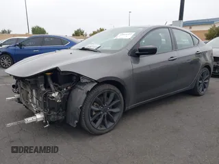 2016 Dodge Dart SXT Sport with VIN 1C3CDFFA4GD804135, listed as a IAAI auction lot 42094322 with 115,064 mi miles. Bid and sale history available at carsss.com. Image 2.