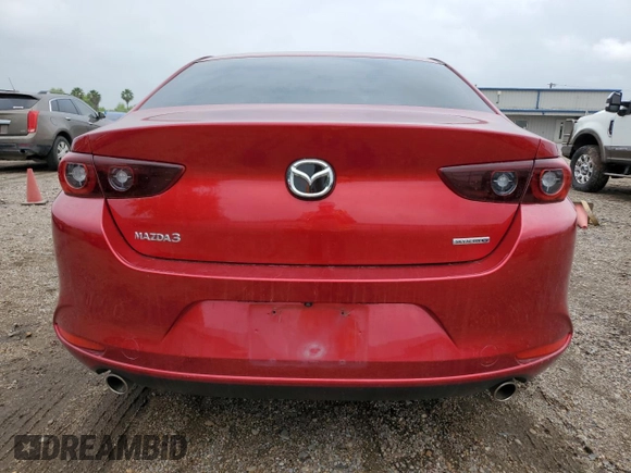 2022 Mazda 3 Select with VIN 3MZBPABL3NM309805, listed as a Copart auction lot 53811415 with 24,355 mi miles and Salvage title. Bid and sale history available at DreamBid. Image 6.
