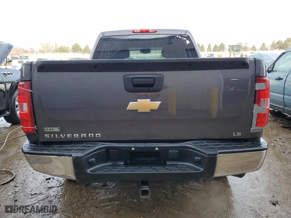 2010 Chevrolet Silverado 1500 LS with VIN 3GCRKREA3AG195676, listed as a Copart auction lot 42812375 with 108,797 mi miles and Salvage Title. Bid and sale history available at carsss.com. Image 6.