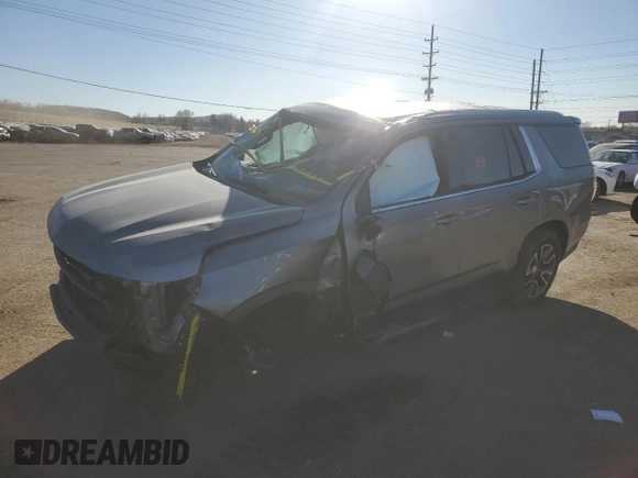 2023 Chevrolet Tahoe LT with VIN 1GNSKNKD9PR248468, listed as a Copart auction lot 44017035 with Not provided miles and Salvage title. Bid and sale history available at DreamBid. Image 1.