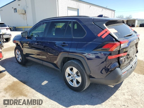 2019 Toyota RAV4 XLE with VIN JTMW1RFV1KD512263, listed as a Copart auction lot 50361875 with 49,028 mi miles and Salvage Title. Bid and sale history available at carsss.com. Image 2.