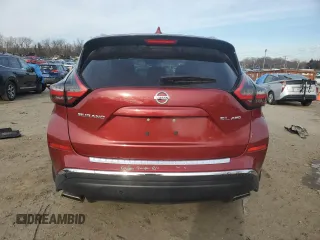 2019 Nissan Murano SL with VIN 5N1AZ2MS6KN116807, listed as a Copart auction lot 45186695 with 24,280 mi miles and Salvage Title. Bid and sale history available at DreamBid. Image 6.