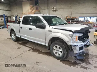 2018 Ford F-150 XL with VIN 1FTFW1E50JFB35013, listed as a Copart auction lot 57240755 with 127,401 mi miles and Salvage title. Bid and sale history available at DreamBid. Image 4.