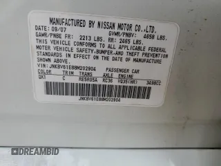 2008 Infiniti G35 with VIN JNKBV61E88M202904, listed as a Copart auction lot 72612534 with 179,386 mi miles and Salvage Title. Bid and sale history available at DreamBid. Image 13.