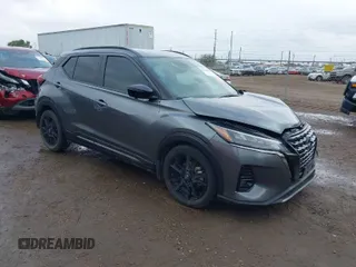 2023 Nissan Kicks SR with VIN 3N1CP5DV7PL534933, listed as a IAAI auction lot 41446540 with 38,057 mi miles. Bid and sale history available at carsss.com. Image 1.