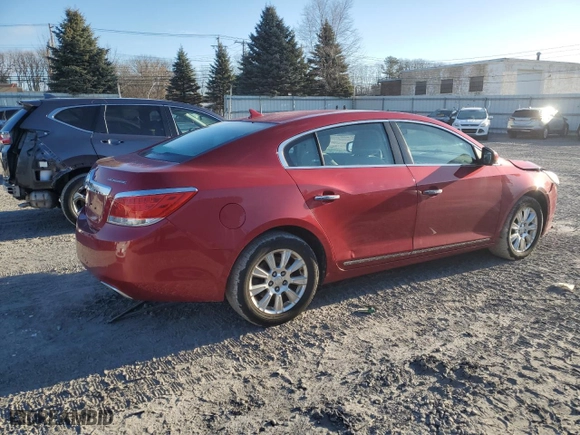 2012 Buick LaCrosse Convenience with VIN 1G4GB5E33CF226846, listed as a Copart auction lot 84783604 with 166,622 mi miles and Salvage Title. Bid and sale history available at carsss.com. Image 3.