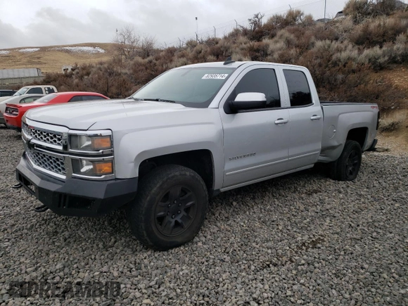 2015 Chevrolet Silverado 1500 LT with VIN 1GCVKREHXFZ269517, listed as a Copart auction lot 82935714 with 91,909 mi miles and Salvage Title. Bid and sale history available at carsss.com. Image 1.